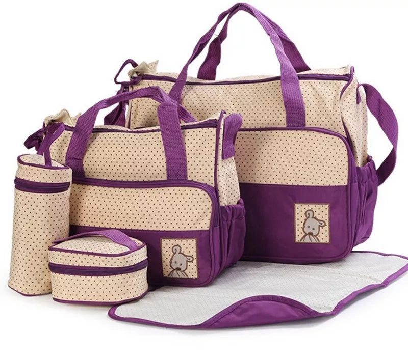 Diaper Baby Bag Set - ( 5 Pcs )