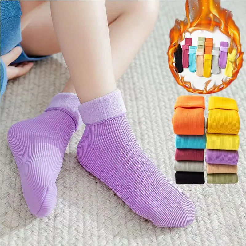 New Winter Kids Cashmere Snow Long Socks Thick Children Soft Warm Sock Baby Boys Girls Colorful Thermal Floor Toddler Socken