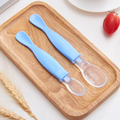 2Pcs Toddler Spoons Baby Feeding Spoons Wear Resistant Fall Proof Spoon for Babies Kids Lightweight Portable Essential