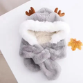 Baby Winter Warm Hat Scarf Girls Boys Winter Hat Earflap Hoodie Scarf Children Winter Thicken Ear Hat for Infant Baby Accessory