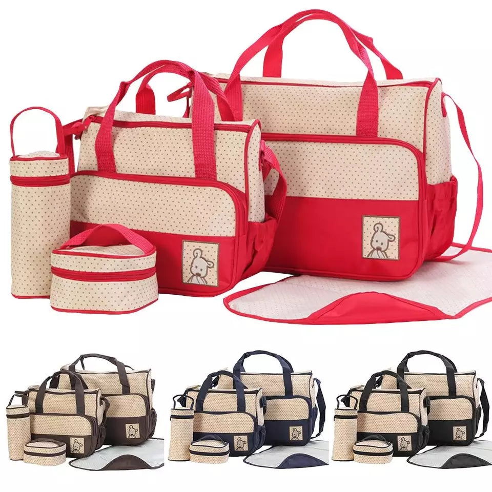Diaper Baby Bag Set - ( 5 Pcs )