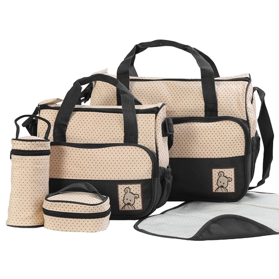 Diaper Baby Bag Set - ( 5 Pcs )