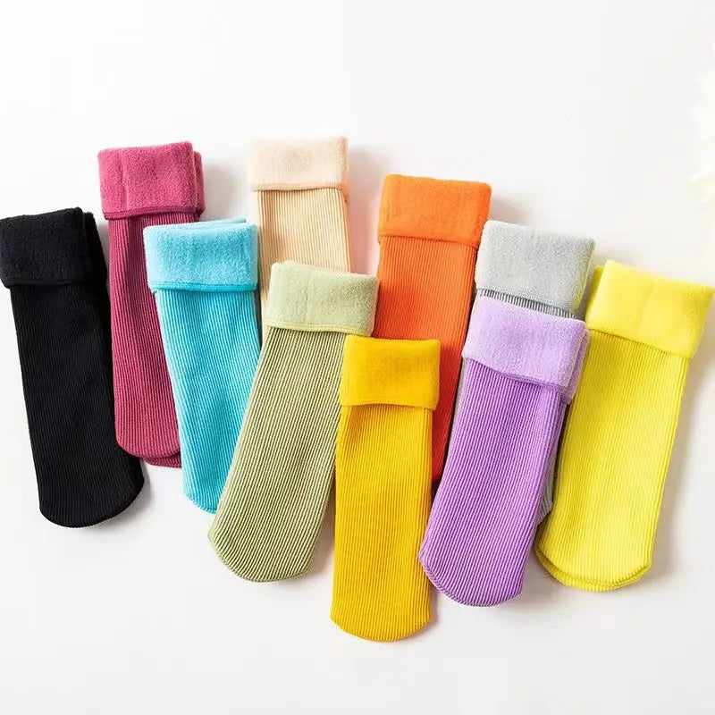 New Winter Kids Cashmere Snow Long Socks Thick Children Soft Warm Sock Baby Boys Girls Colorful Thermal Floor Toddler Socken
