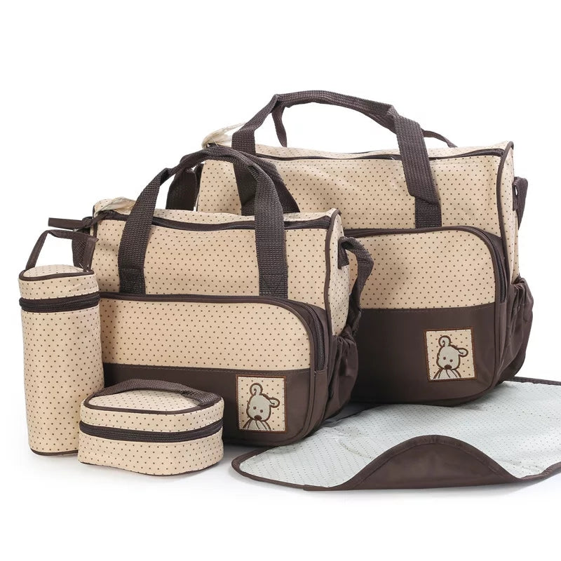 Diaper Baby Bag Set - ( 5 Pcs )