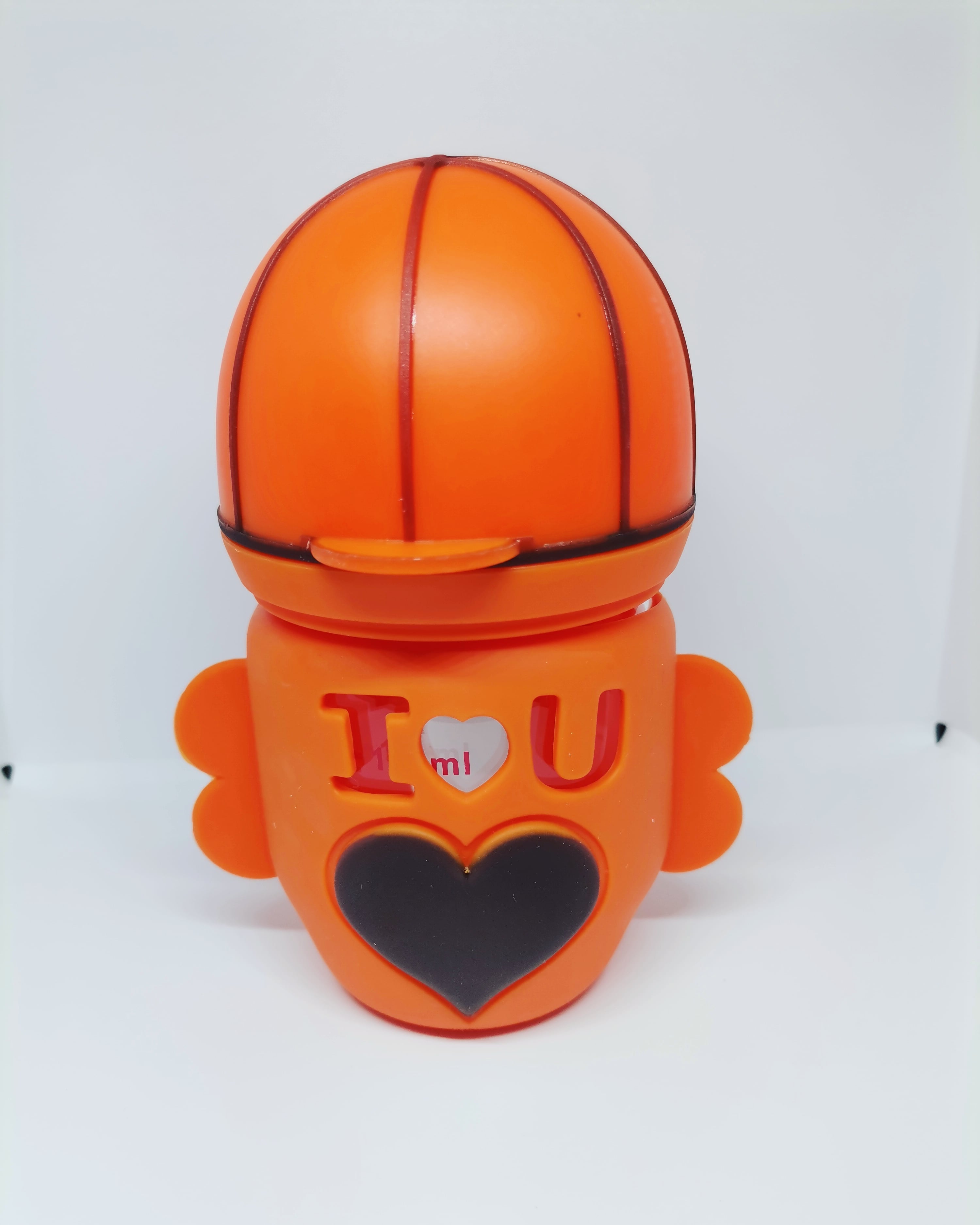 Baby glass feeder with silicon cover football shape 120 ml 4 Oz