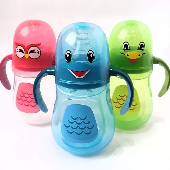 Baby plastic feeder in unique design 210 ml 7 oz